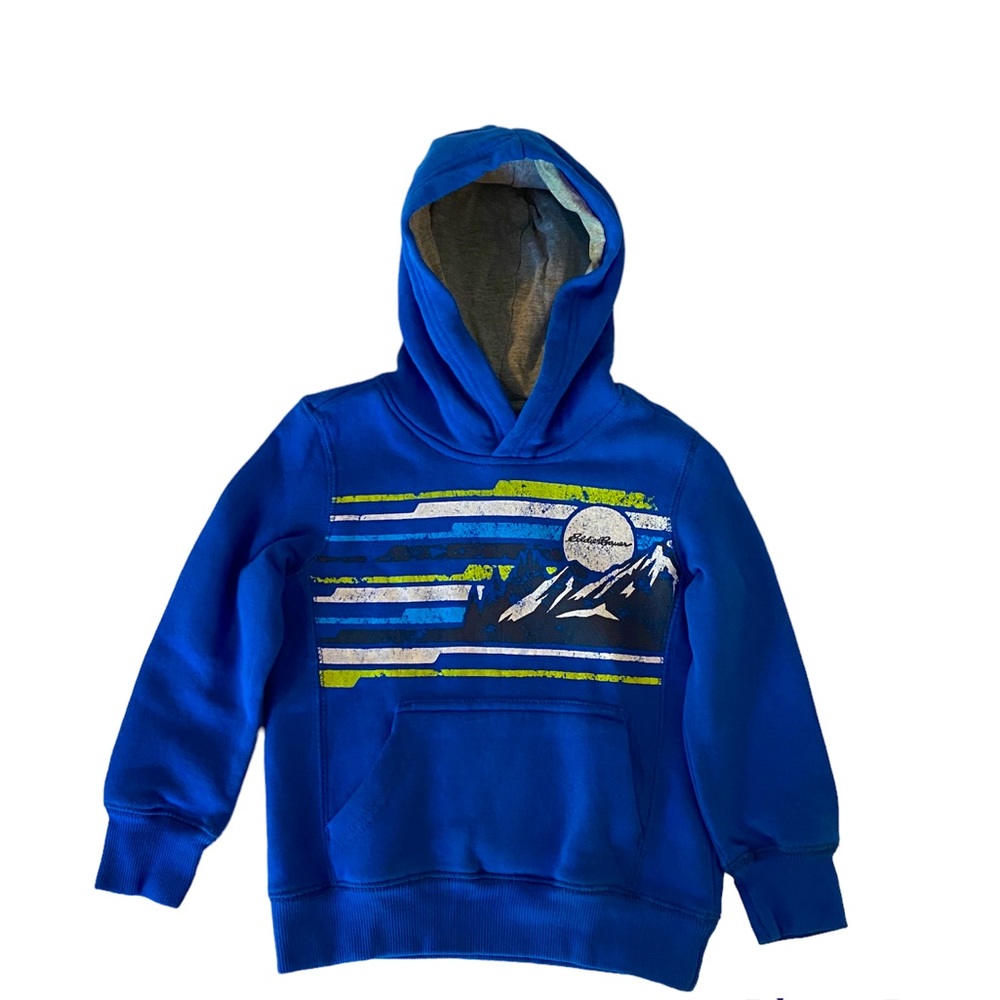 Eddie Bauer Boys Graphic Camp Fleece Hoodie Size XXS 4
